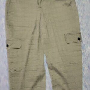 Cargo Pants in Olive Green By Liverpool